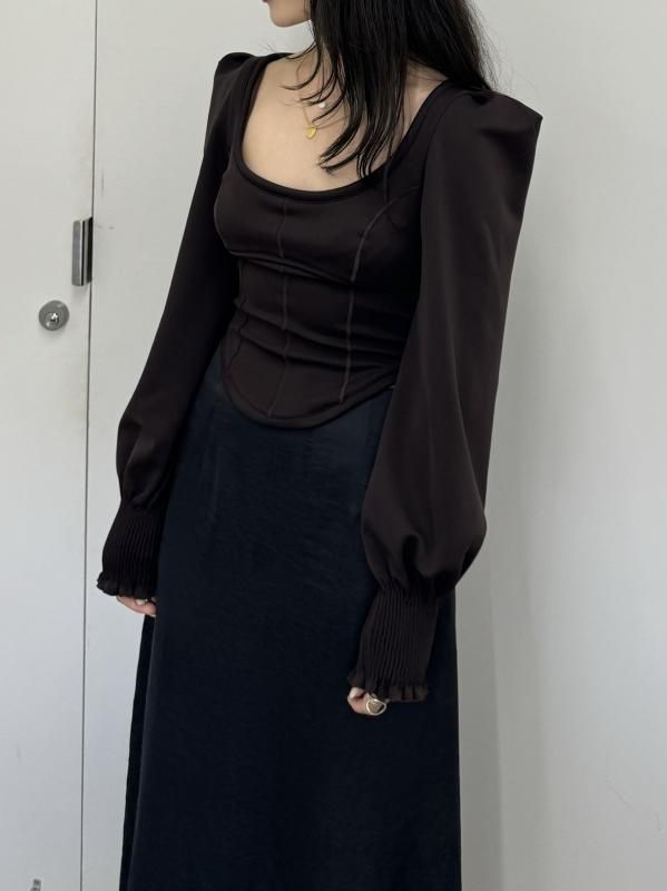FETICO/フェティコ】《STUDIOUS別注》TULLE GATHERED TOP
