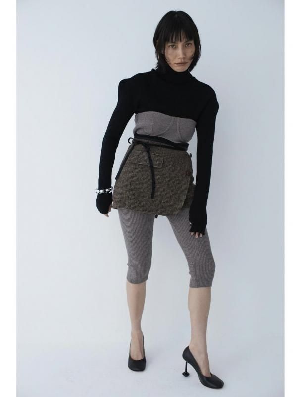 Mediam Knit Half Pants - VONDOT｜レディースセレクトショップ
