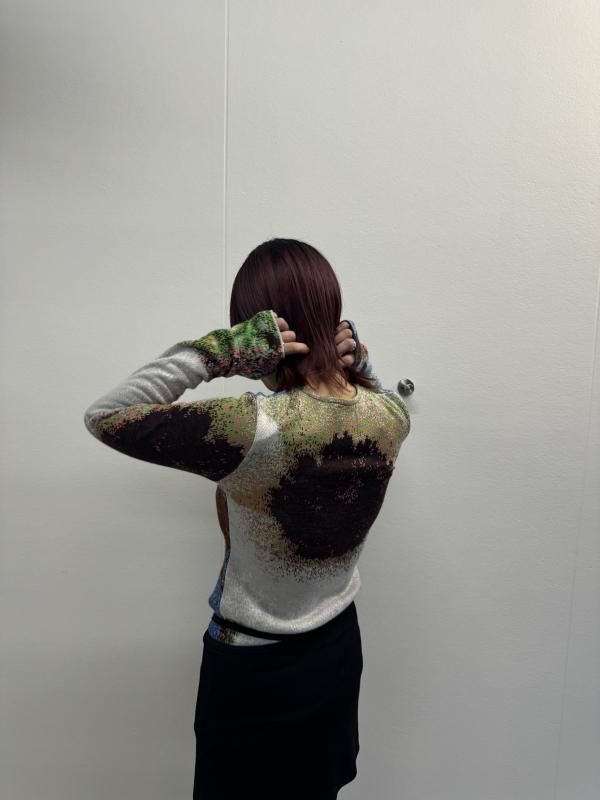 Mediam Photo Knit Pullover - VONDOT|レディースセレクトショップ Mediam Photo Knit Pullover - VONDOT|レディースセレクトショップ