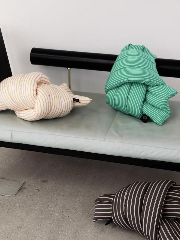 STUDIO THE BLUE BOY Musubi Cushion Cotton | Double Stripe