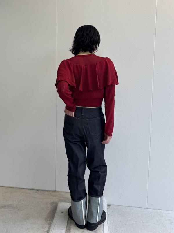 【FETICO】12oz HIGH-RISE COATED JEANS FETOCO 12oz HIGH-RISE COATED JEANS - VONDOT｜レディース