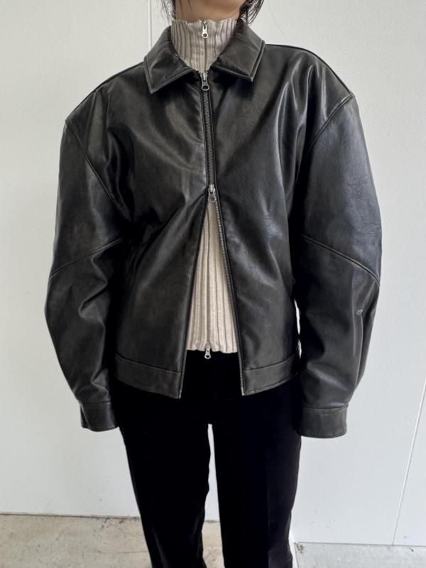 定価6万円越えamomentoエコレザージャケット　アモーメント 定価6越えamomentoエコレザージャケット アモーメント