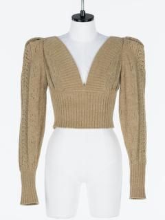 トップス Stomacher Velour Top Yohei Ohno YOHEI OHNO Stomacher Velour Top - VONDOT｜レディースセレクト