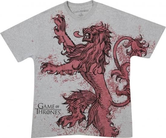 ゲーム オブ スローンズ House Lannister Distressed Lion Sigil メンズtシャツ 映画グッズ アート通販店舗 Node