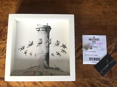 Banksy バンクシー アート 絵画 The Walled Off Hotel + Receipt