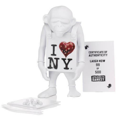 Banksy バンクシー アート LAUGH NOW フィギュア I LOVE NY New York ハート toy Dismaland -  アート通販店舗 NODE