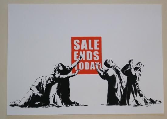 Banksy バンクシー SALE ENDS シルクスクリーン プリント WCP SCREEN