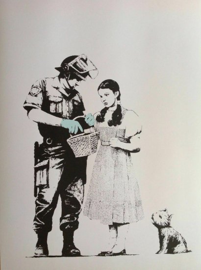 Banksy バンクシー STOP & SEARCH WCP リプロダクション シルクスクリーン プリント 現代アート - アート通販店舗 NODE