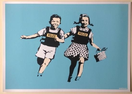 バンクシー　BANKSY WCP リプロダクション　シルクスクリーン　版画50cmx70cmエディション