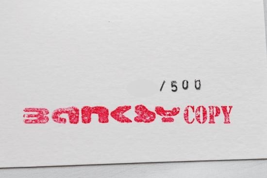 Banksy バンクシー MONKEY QUEEN シルクスクリーン プリント WCP SCREEN PRINT リプロダクション 現代アート -  アート通販店舗 NODE