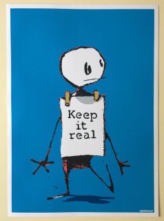 Banksy バンクシー KEEP IT REAL WCP リプロダクション シルクスクリーン プリント 現代アート - アート通販店舗 NODE