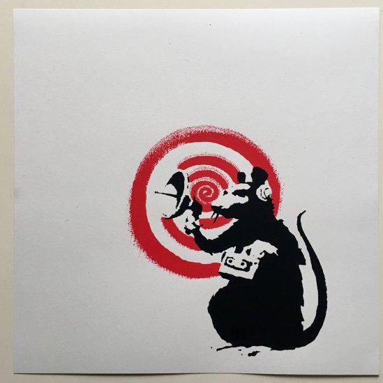Banksy バンクシー RADAR RAT シルクスクリーン プリント WCP SCREEN PRINT リプロダクション 現代アート -  アート通販店舗 NODE