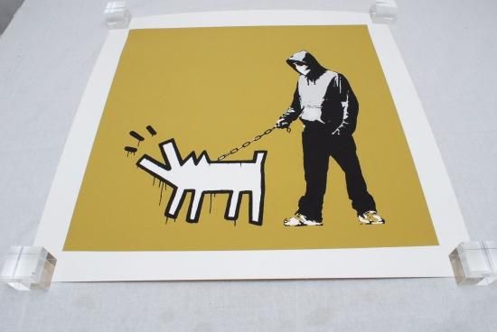 希少 WCP Banksy バンクシー HMV リプロダクション シルクスクリーン ...