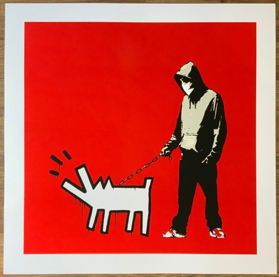 WCP Banksy バンクシー CHOOSE YOUR WEAPON RED リプロダクション シルクスクリーン プリント 現代アート -  アート通販店舗 NODE
