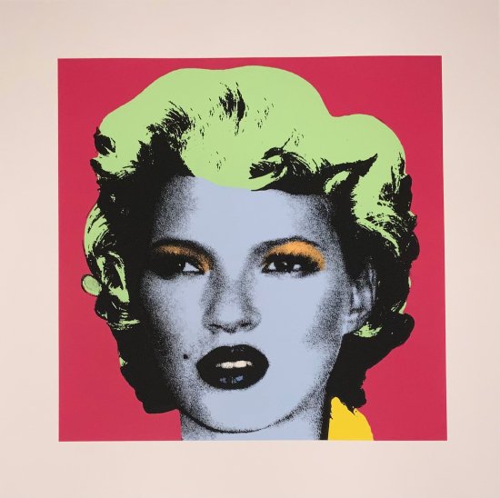 WCP Banksy バンクシー KATE MOSS (RED) リプロダクション シルクスクリーン プリント 現代アート - アート通販店舗 NODE