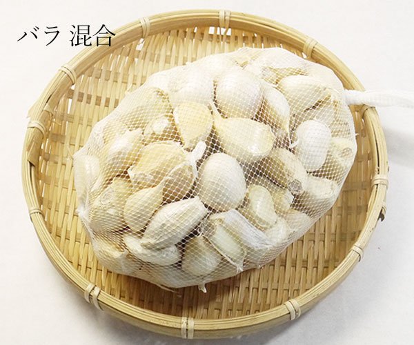 青森県産ホワイト六片種にんにくバラサイズ混合１kg【自社ホームページ限定販売】【高糖度】 - 青森りんごと熟成青森黒にんにくの製造・販売 |  ケイエス青果（公式）