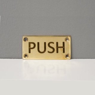 SIGN PLATE-PUSH