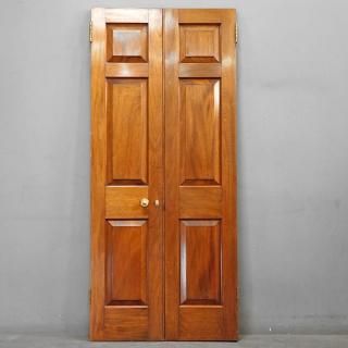 mahogany double door