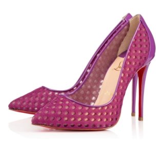 2015֥Christian Louboutin ǥϥҡ Follies Resille Tissu Alveole/Patent