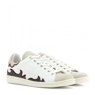 2015 ISABELMARANT٥ޥ󡡡 Gilly leather-trimmed canvas sneakers 