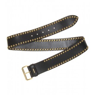  2015 Miu Miuߥ奦ߥ奦Studded leather waist belt