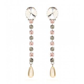  2015 Miu Miuߥ奦ߥ奦Crystal-embellished clip-on earrings