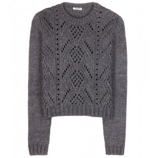  2015 Miu Miuߥ奦ߥ奦Wool-blend sweater