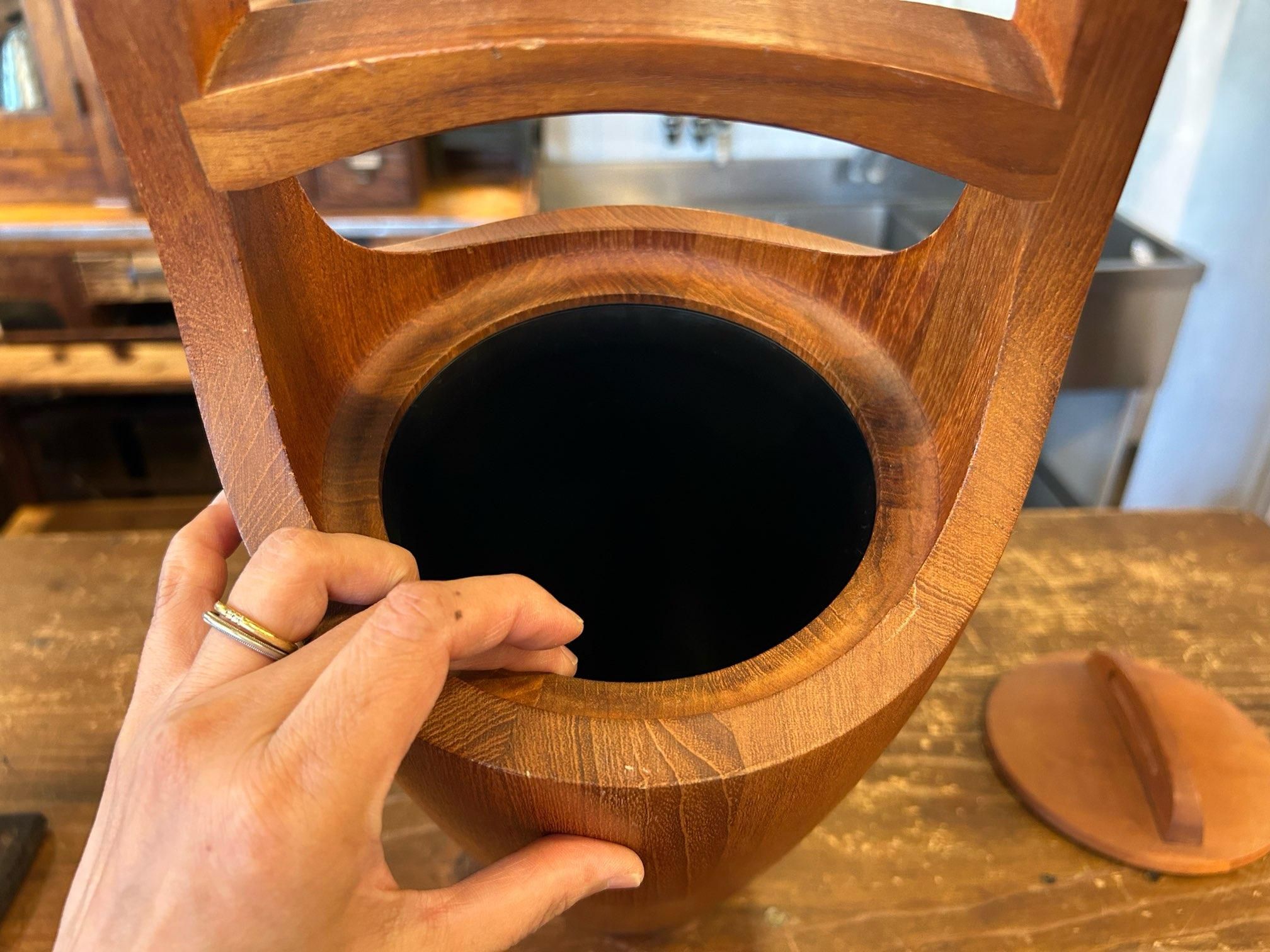 1960's DANSK ice basket - RUST