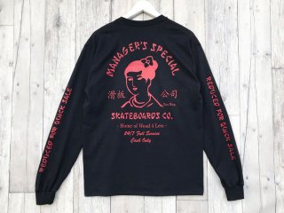 MANAGER'S SPECIAL [マネージャーズスペシャル] SUZY WONG LONG SLEEVE TEE/BLACK