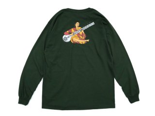 BEDLAM [べドラム] SITAR L/S TEE/FOREST GREEN