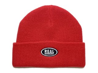 REAL SKATEBOARDS [リアル・スケートボード] OVAL LOGO BEANIE