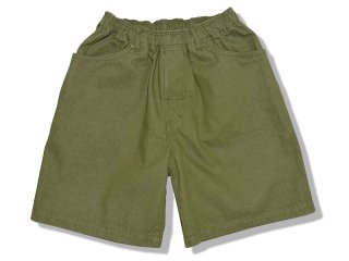 COMFORTABLE REASON [コンフォータブル リーズン] Color Denim Shorts/OLIVE