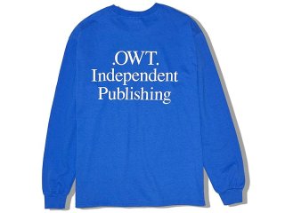 SUNDAYS BEST [サンデイズ ベスト] .OWT. INDEPENDENT PUBLISHING LOGO L/S TEE/ROYAL BLUE