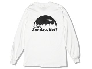 SUNDAYS BEST [ǥ ٥] ALWAYS BELIEVE L/S TEE/WHITE