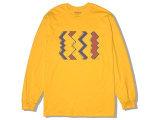 SUNDAYS BEST [ǥ ٥] ZIGZAG HIGHWAY L/S TEE/GOLD