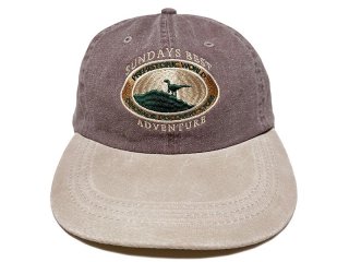 SUNDAYS BEST [ǥ ٥] PREHISTORIC WORLD 2TONE CAP/BROWN