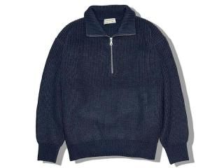 COMFORTABLE REASON [ե֥ ꡼] Harf Zip Knit/NAVY