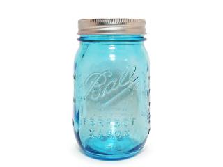 Ball Mason Jar [ܡ ᥤ󥸥㡼] 100th Anv. Heritage Collection Regular Mouth Jar 16oz /Blue 