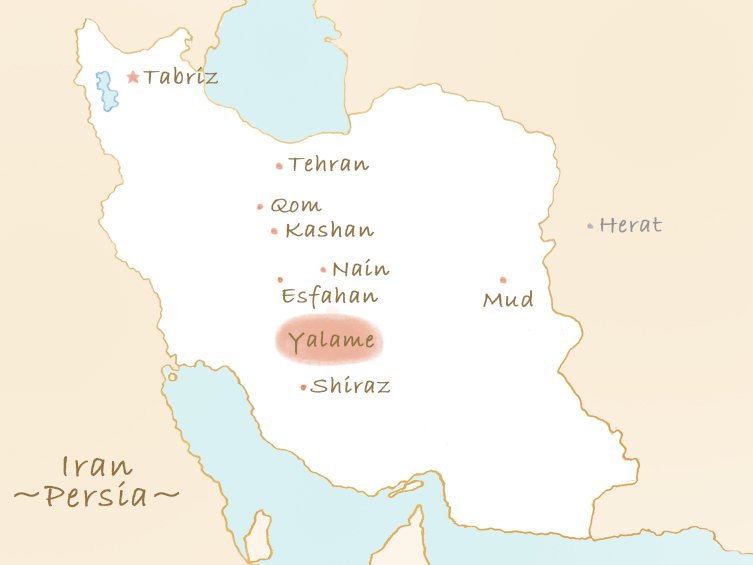 イランの地図