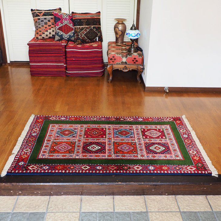 ペルシャ絨毯-玄関マット 『ya-zg-2』 | ペルシャンハウス-ペルシャ絨毯・ギャッベ・キリム専門店