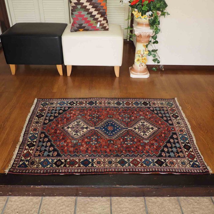ペルシャ絨毯-玄関マット 『ya-zg8』 | ペルシャンハウス-ペルシャ絨毯・ギャッベ・キリム専門店