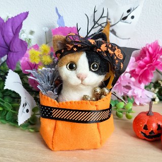 ◇ハロウィン限定品◇おめかしネコさん＊ハロウィンver.2023 - MoMo色