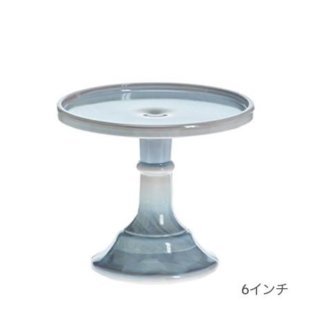 ミルクガラスケーキスタンドガラスMade in USA モッサーグラス