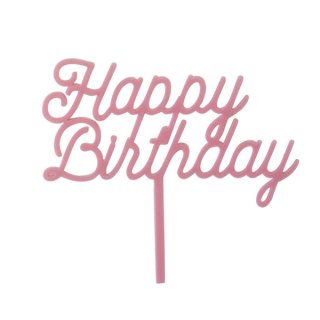 <img class='new_mark_img1' src='https://img.shop-pro.jp/img/new/icons11.gif' style='border:none;display:inline;margin:0px;padding:0px;width:auto;' /><br>BRACKET <br>HAPPY BIRTHDAY カップケーキトッパー・ピンク ６本入り