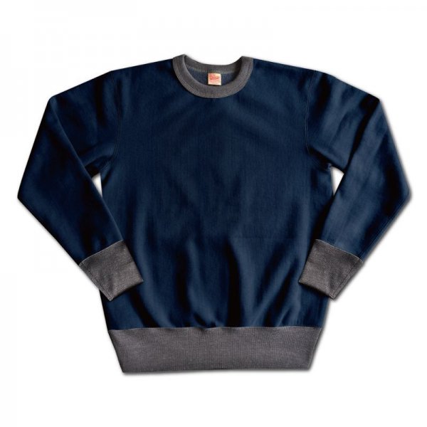 DELUXEWARE/デラックスウエア LOT S103-P『 SHORT LENGTH SWEAT SHIRT 』ショートレングススウェット  BLUE.BLACKブルーブラック