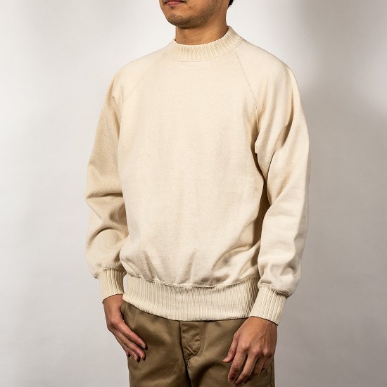 Workers/ワーカーズ 『Raglan Sweater / ラグランセーター 』コットンセーター Whiteホワイト