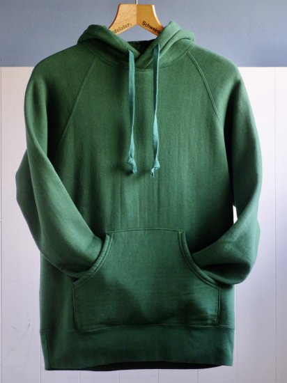 DELUXEWARE/デラックスウエア LPL-P 『HOODED PARKA  PLAIN/フーディーパーカー』プルオーバースウェットパーカーGREEN グリーン