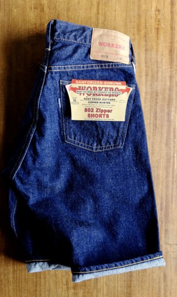 Workers/ワーカーズ 『 802 Zipper Shorts / 802 デニムショーツ』14