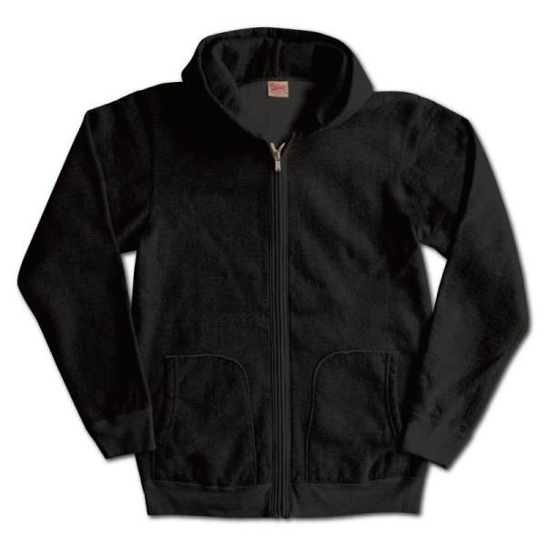 DELUXEWARE/デラックスウエア SPZ-00『FULLZIP PARKA PLAIN/フルジップパーカー』フルジップパーカー CORE.BLK  コアブラック