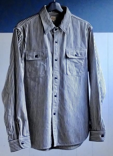 DELUXEWARE/デラックスウエア HV-01 『HICKORY NEL SHIRT/ヒッコリーネルシャツ』BIG,HICKORY ビックヒッコリー